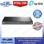 TP-Link T3700G-28TQ  JetStream 28-Port Gigabit Stackable L3 Managed Switch