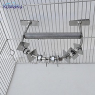 [vsrhkq] Bird Cage Perch Bird Perch for Cage Moluccan Adjustable Trimming Beak Nails
