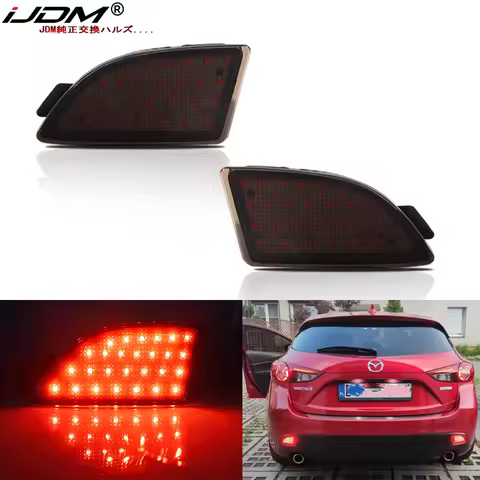 2pc Red Rear Brake Stop Light For Mazda 3 Axela Hatchback 2013 2014 2015 2016 Back Turning Tail Ligh