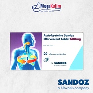 Sandoz Acetylcysteine Effervescent Tablet 600mg 10X2 Tab