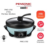 Pensonic 7L Non-Stick Large Multi Cooker | PMC-1702 (Food Steamer Deep Fryer Hot Pot Steamboat Dapur Elektrik)