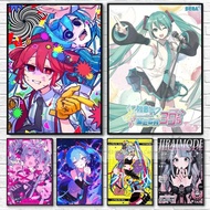 Virtual Idol H-Hatsunes Miku Poster Prints, Modern Wall Art, Living Room, Bedroom, Dining Room, Bar,