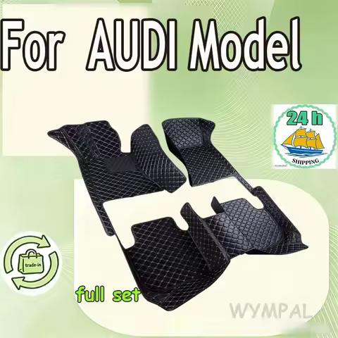 Car Floor Mat For AUDI Q3 8U A3 SEDAN Q5 8R Q8 A1 SQ5 S3 Q7 Q3 e-tron S5 A6 C6 A4 Avant A8 D3 A8 L T