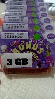 KARTU AXIS + 3GB 60hari murah