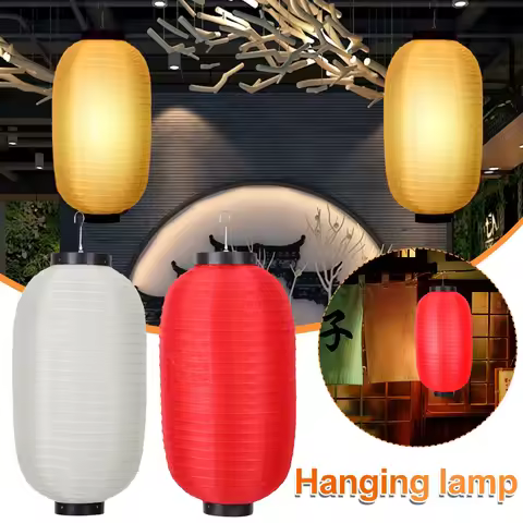 2/4pcs 8 inch Japanese Style Lantern Waterproof Festival Hanging Lanterns Sashimi Ramen Sushi Restau