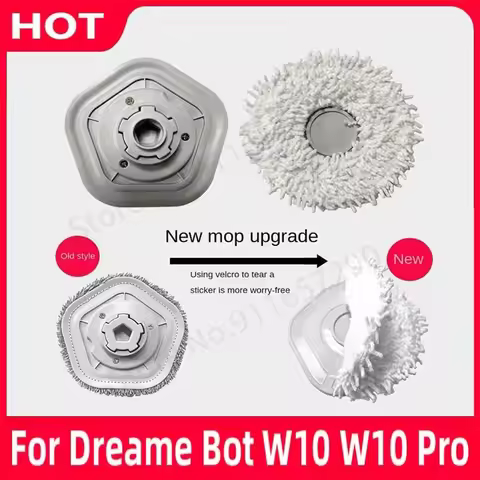 New For Dreame Bot W10 / W10 Pro Mop Pad Spare Parts Robot Vacuum Cleaner Mop Cloths Mop Stents Repl