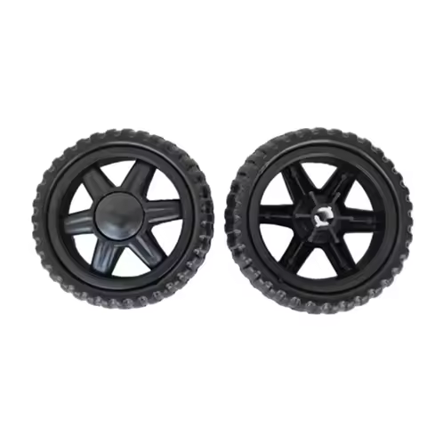2PCS Caster Wheels Replacement Wheels Rubber For Industrial Carts Lawn Tools Outdoor Equipment Wheel