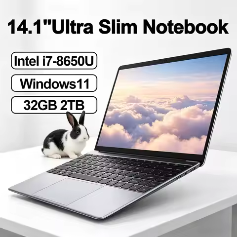 Ultra Slim 14.1" LENO Laptop Windows 11 Intel Core i7 8650U 32GB 2TB 1080P HD Home Gamer Office Comp