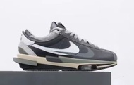 🔝sacai x Nike zoom Cortez SP 灰白解構 男女同款