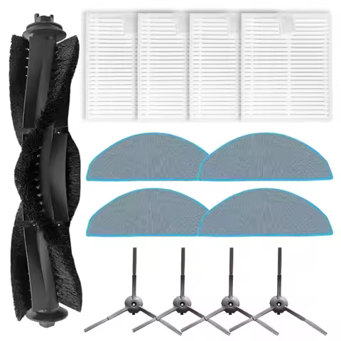 Main Side Brush Filter Mop Cloth Kit For ILIFE V20 / For Vyzzle D10 / For Laresar For L10 / For Lyds