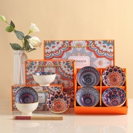 Japanese Bowl Hampers Set Bohemian Style/ Japanese Bowl Set Bohemian Chinese New Year, Eid, Eid al-F