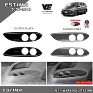 Vemart toyota estima acr50 2006-2017 car rear watercup frame garnish interior accessories