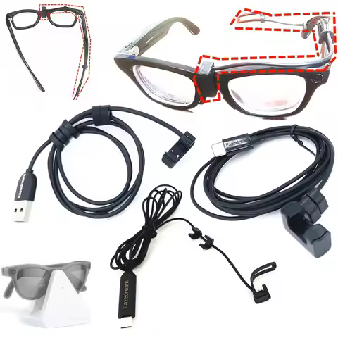 USB / Type-C Charging Cable support Direct Charge Without Case & Continuous Power for Ray-Ban Meta G