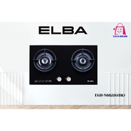 ELBA 2 Burners Glass Stove EGH-N8822G(BK) | High Quality Tempered Glass | Battery Auto Ignition Syst