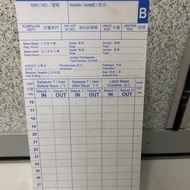 Time clock Punch Card (100pcs) Attendance/Worker Card.