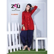 Z 004 Designer Kurti with Dhoti Pants