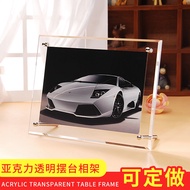 Innovative Acrylic Photo Frame 5x7 8x10 10x12 Inch A4 Patent Certificate Holder Thickened Tilted Edg