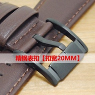 COD/Fossil watch strap fossil black buckle genuine leather bracelet men s 22mm rose gold Buc