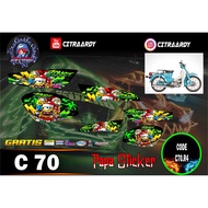 C70 STRIPING - C70 STICKER - C70 STICKER - LIST HONDA C 70 SERIES PITUNG CODE MINION ZOMBIE
