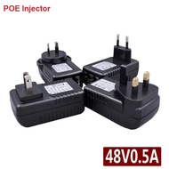 0.5A POE Injector Spliter สำหรับกล้องวงจรปิด IP กล้องเครือข่ายสวิทช์ Ethernet Adapter Eu/uk/us/au อุ