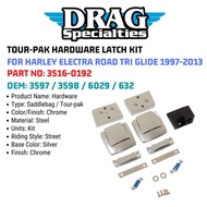 DRAG SPECIALTIES TOUR-PAK HARDWARE LATCH KIT FOR HARLEY ELECTRA ROAD TRI GLIDE 97-13 3516-0192 OEM 3