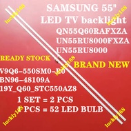 NEW 2pcs/set led backlight strip for QA55Q60RAJX UN55RU8000FXZA UN55RU8000 QE55Q67RAT QN55Q60RAF QN5