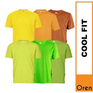【BEST SELLER】OREN SPORT Baju T Shirt Microfiber Lelaki Perempuan Round Neck Lengan Pendek QD04 G