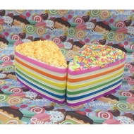 Squishy Rainbow Cake Jumbo Free Squishy Plastic