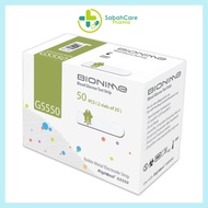 SABAHCARE BIONIME RIGHTEST GS550 BLOOD GLUCOSE TEST STRIPS 2 X 25'S (FREE LANCETS + ALCOHOL SWAB 25'S)