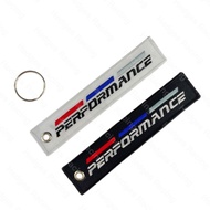 JDM Style BMW PERFORMANCE Logo Keytag Car Accessories for Keychain, ID Badge, and More - Fits Popula
