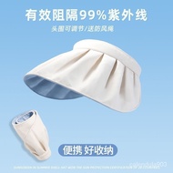 YQFolding Sun Hat Women's Uv Protection Summer Big Brim Headband Sun Protection Hat Beach Shell-like Bonnet Air Top Hat