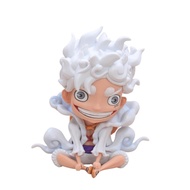 Mô hình Luffy One Piece gear 5 nika chibi màu trắng cao 8cm - siêu dễ thương