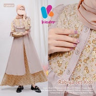 RABIYA Dress Baju Gamis Anak Perempuan Taggung Umur 10 - 12 Tahun Terbaru Murah Kekinian Berkualitas