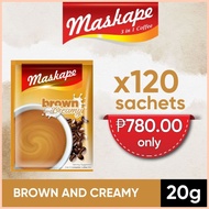 ◴ ℗ ❈ Maskape Brown And Creamy 3 In 1 Coffee 20g (120 pcs)