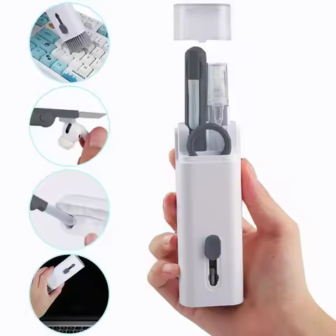 7 in 1 Computer Keyboard Cleaner Brush Kit Earphone Cleaning Pen For Headset Keyboard Cleaning Tools