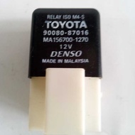 NEW TOYOTA DENSO RELAY 12V 4 PIN P/N 90080 87016 / MA056700 1270 MADE IN MALAYSIA
