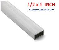 1/2" x 1" Aluminum Rectangular Hollow Bar NA Color Aluminium Hollow Bar Aluminum Tube Hollow