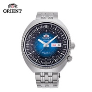 Orient World Map Silver Stainless Steel Analog Automatic Watch For Men OR-RA-AA0E03L19B