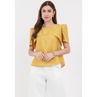 Badomoda AZRIEL Filipiniana Curved Yoke Top