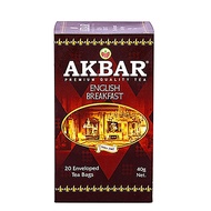 Akbar Premium Classic English Breakfast Tea (20 Teabags) Ceylon Black Tea