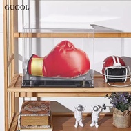 GUOOL Acrylic Boxing Glove Display Case Gift Accessories Father's Day Gift with Base Boxing Glove St