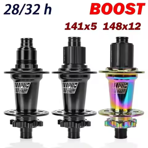 Koozer xm490 pro k7 cube Mtb hubs rear noisy hub boost 28 32 hole hub 5x141 QR 12x148mm THRU TA Bicy
