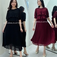 F336 simple korean look elegant party dress