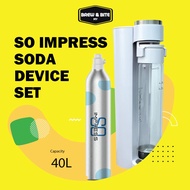SO IMPRESS SODA DEVICE Cafe Sparkling Water Machine Refill CO2 Gas Cylinder Halal Carbonated