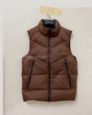 S.G NIKE Windrunner DV1136-259 咖啡 男款 小LOGO 拉鍊口袋 保暖 無袖 羽絨背心