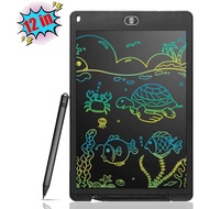 12" Colorful LCD Drawing Tablet for Kids Writing Board Color Screen Digital Graphic Message Tablet for Handwriting Pads