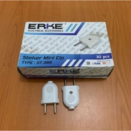 Erke White Flat Plug Erke White Thin Flat Electrical Plug/