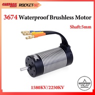 Surpass Hobby Rocket 3674 1580KV 2250KV Waterproof Brushless Sensorless Motor 5mm Shaft For 1/10 RC 