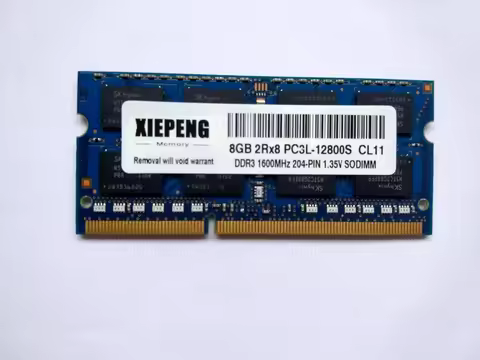 Notebook RAM 8GB 2Rx8 PC3L-12800 Memory 4GB DDR3 SODIMM 1600MHz for DELL Inspiron 3152 3531 7537 754