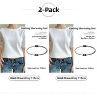 Invisible T-Shirt Shortening Tool Knot Button Waist Cinching Adjuster Fashionable Korean Style Onlin